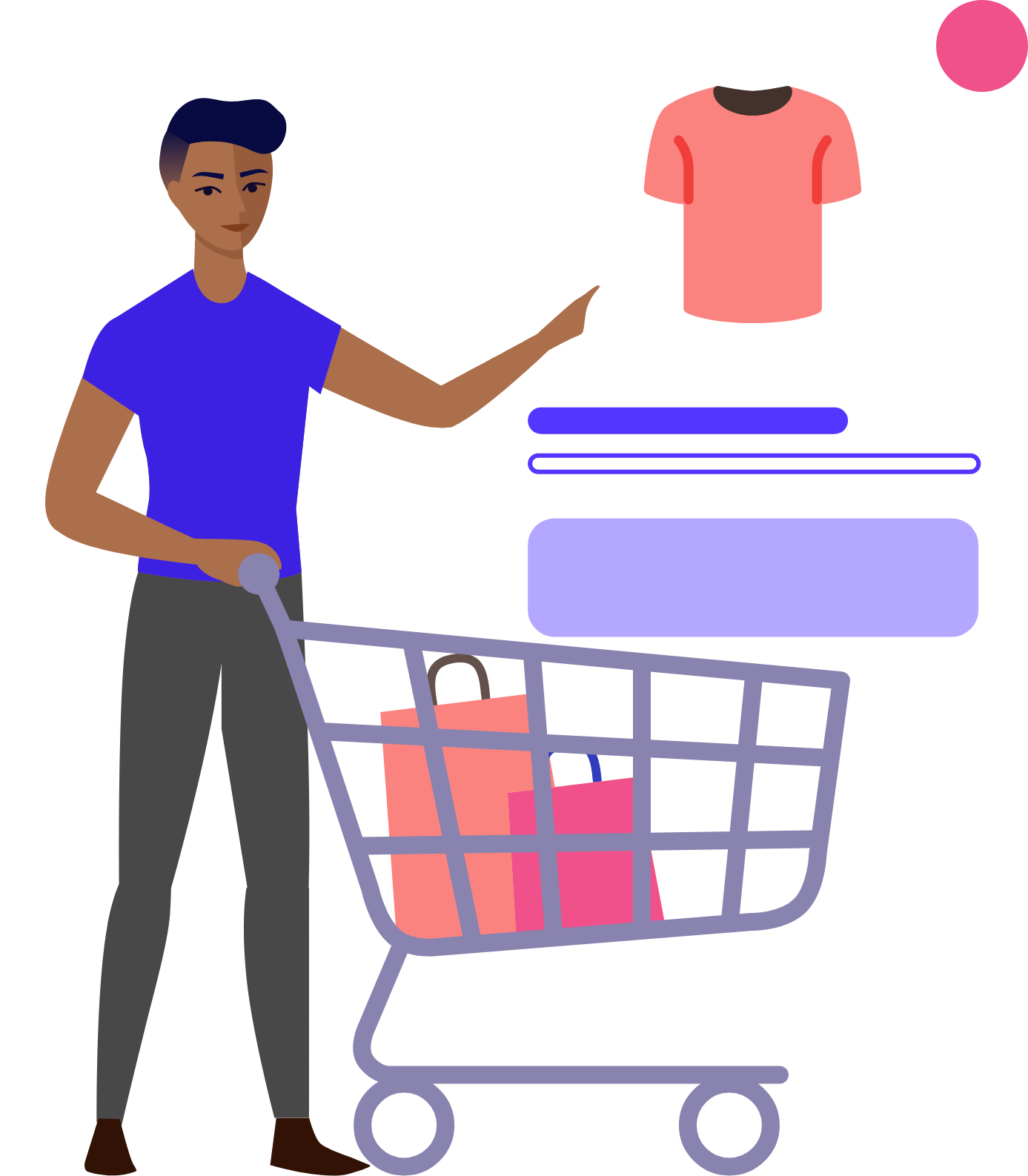 online shopping illustration